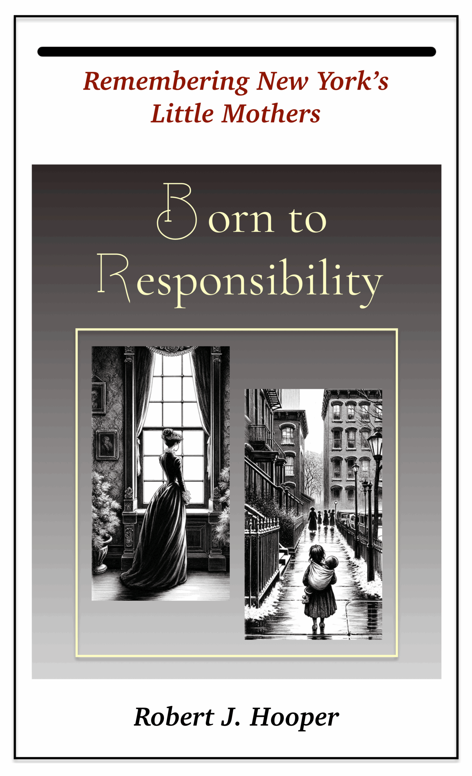 Book cover showing woman looking out window,